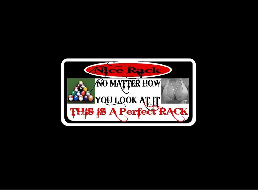 2 Perfect Rack decals 2x4 for predator pool players
