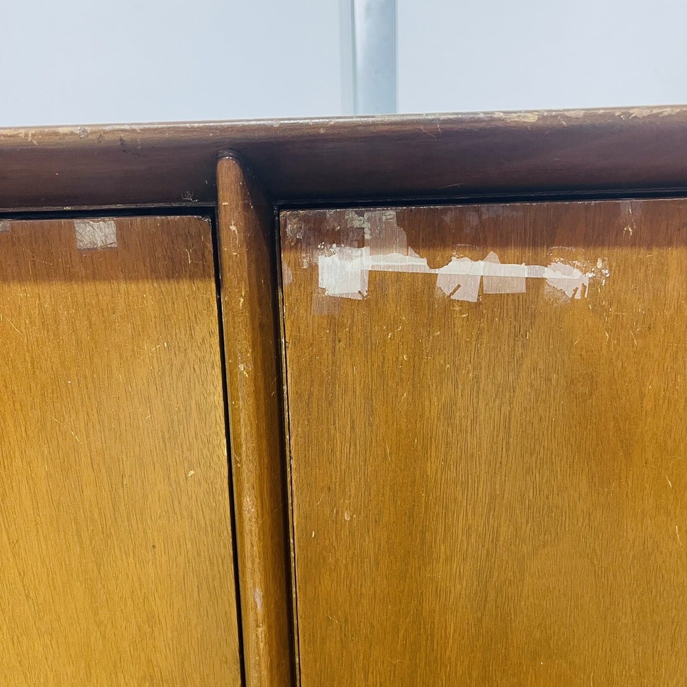 MCM Walnut Sideboard Door Cradenza With Storage Needs Work!