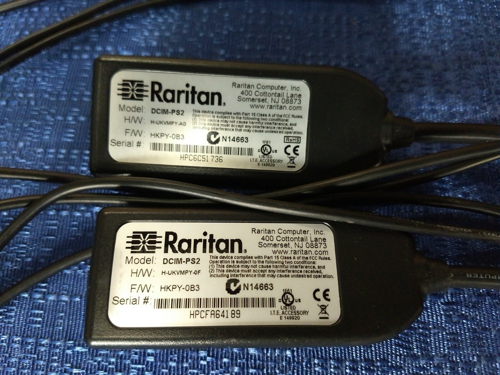 Lot of 8 Raritan DCIM-PS2 Computer Interface Modules