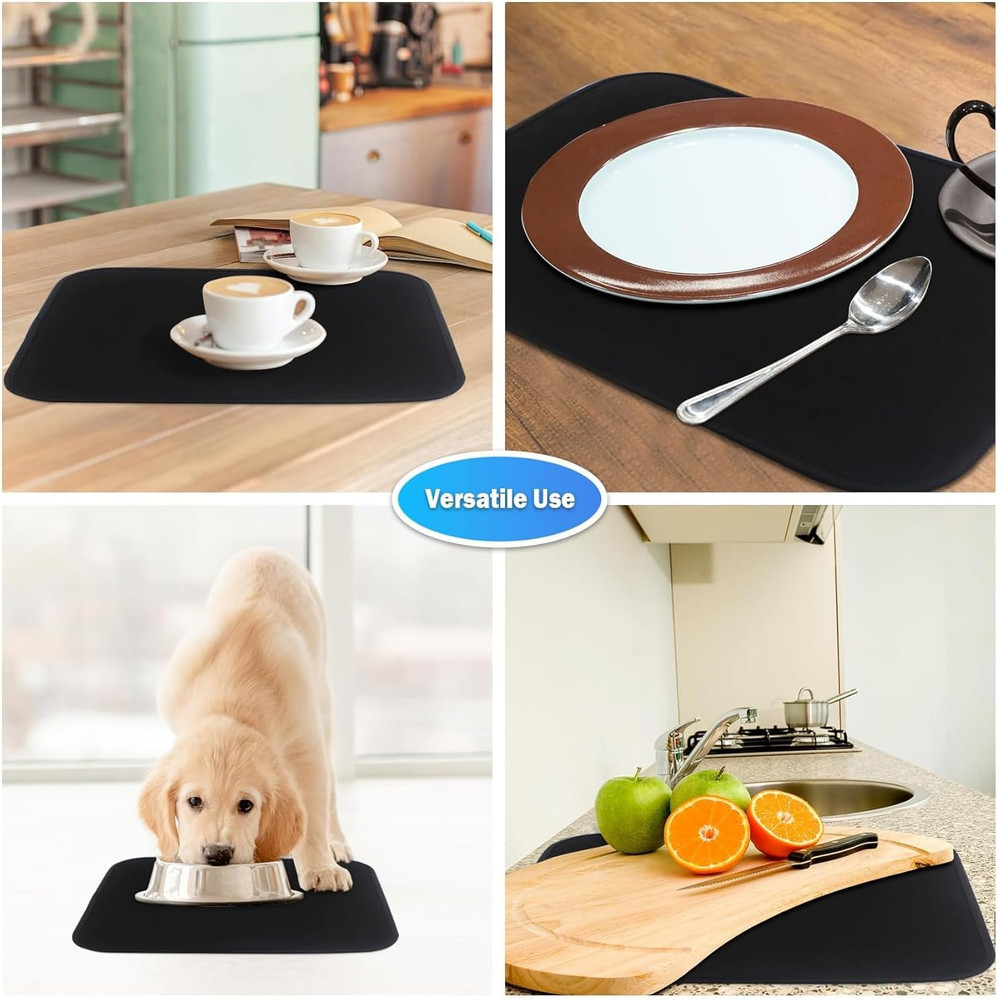 Mat for Ice Makers Countertop Mat for under Ice Maker Absorbent Dish Drying M...