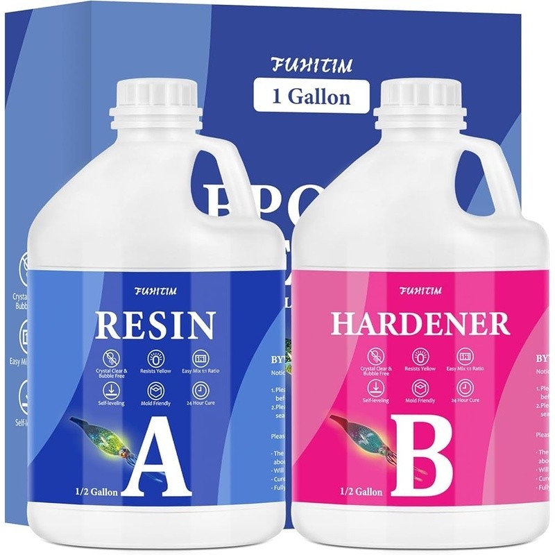 Easy Use Fast Curing Epoxy Resin Kit Self Defoaming Transparent DIY Projects