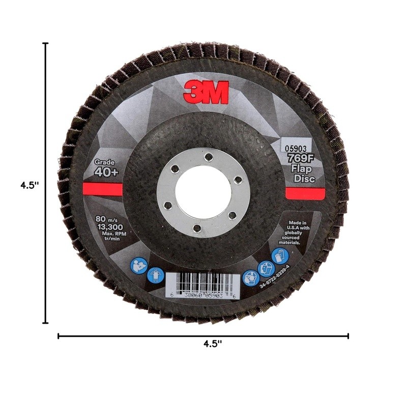 High Performance Flap Disc 4.5in Type 27 Coarse Ceramic Grinding Finishing Tool