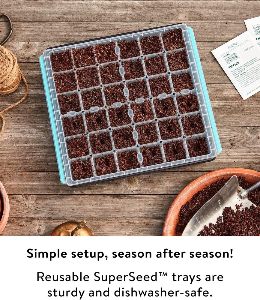 SuperSeed Seed Starting Tray | 36 Cell Reusable Seed Starter Tray | for Start...