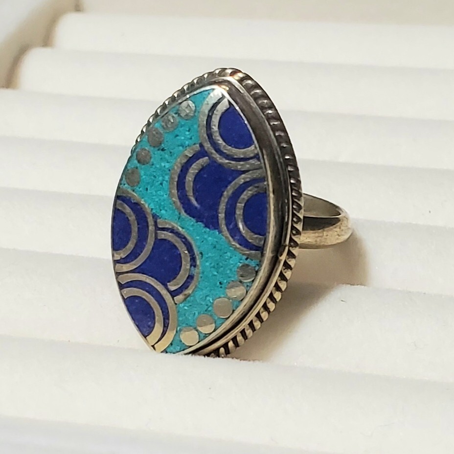 Lapis Turquoise Ring