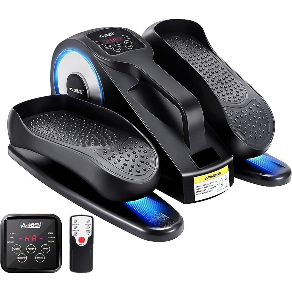 AODI Mini Motorized Under Desk Elliptical Stepper Machine with Remote Display