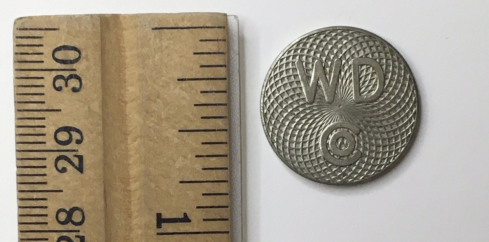 Vintage WD Co Token Unknown Age and Origin