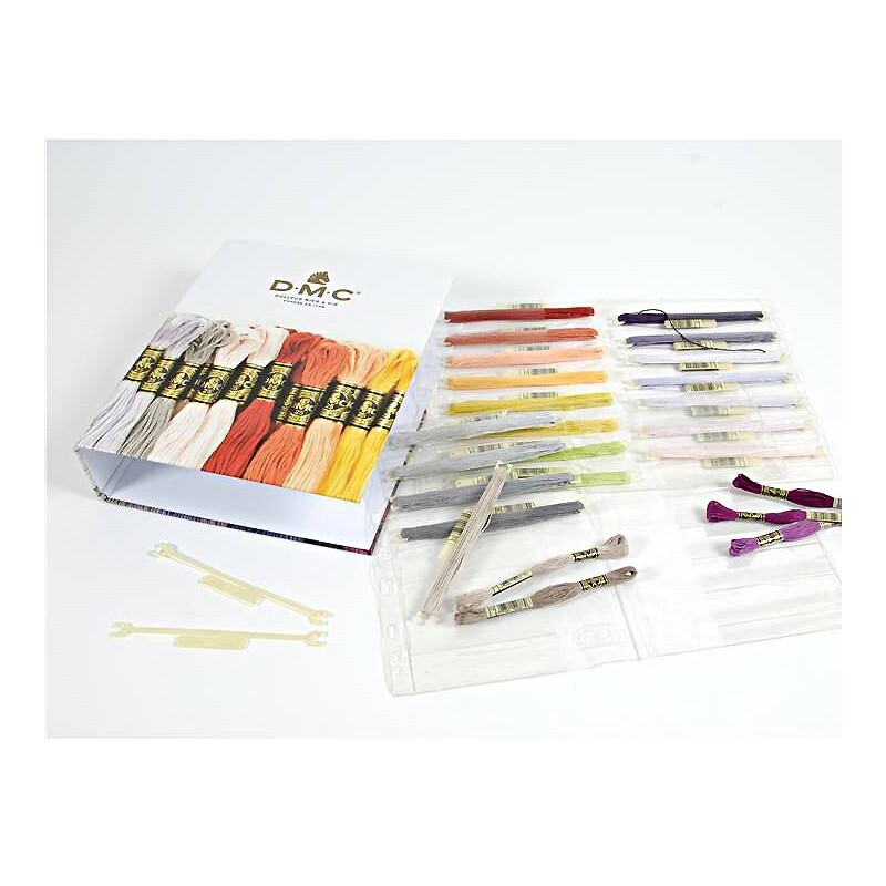 DMC Gold Concept Ring Binder / Plastic File Inserts - Stitch Bow Floss Storage