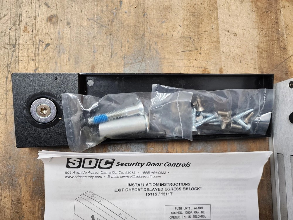 SDC 1511S Series Exit Check W/ Integrated Delayed Electromagnetic Lock 1650 lbs
