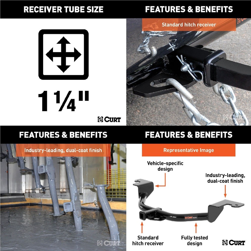 Curt Class 2 Trailer Hitch & Wiring for Buick LaCrosse