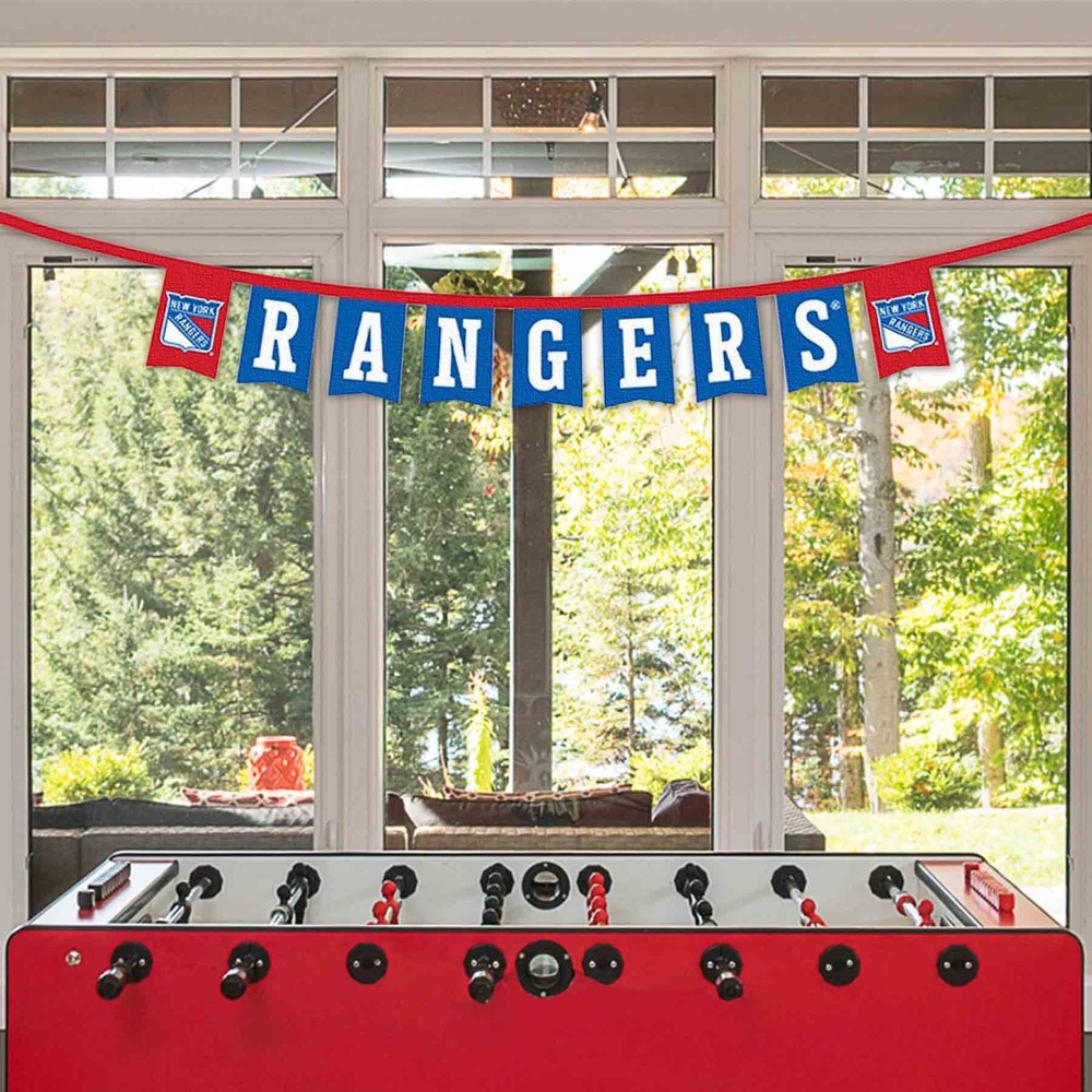 New York Rangers Banner Flags On A String