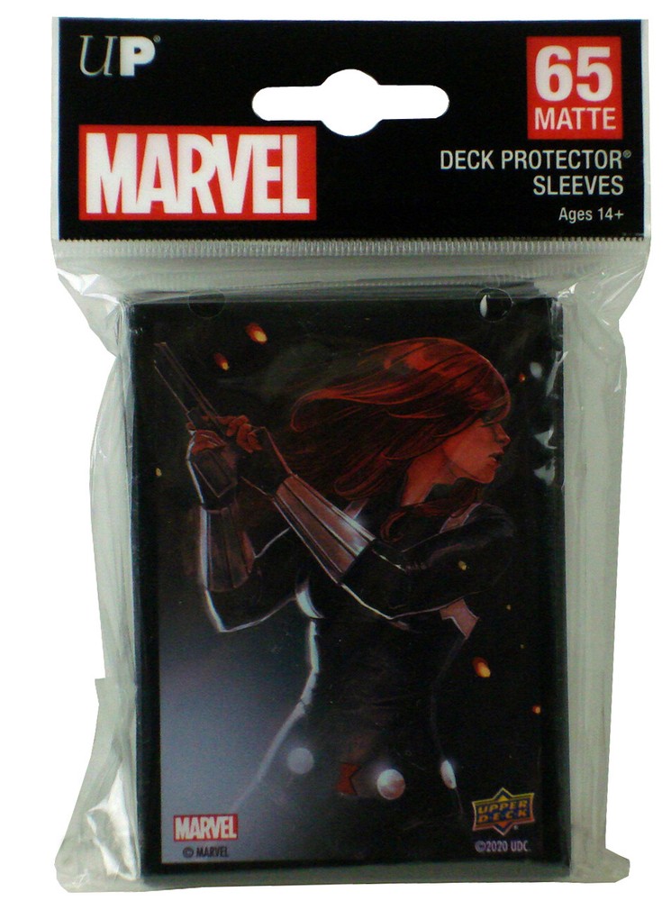 Upper Deck Marvel Deck Protector Collectible Card Sleeves Black Widow 65 Count
