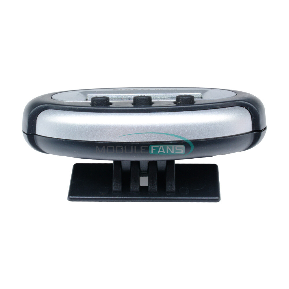 Smart Mini Digital Clock 3 Buttons Portable Car Auto Dashboard LCD Display.