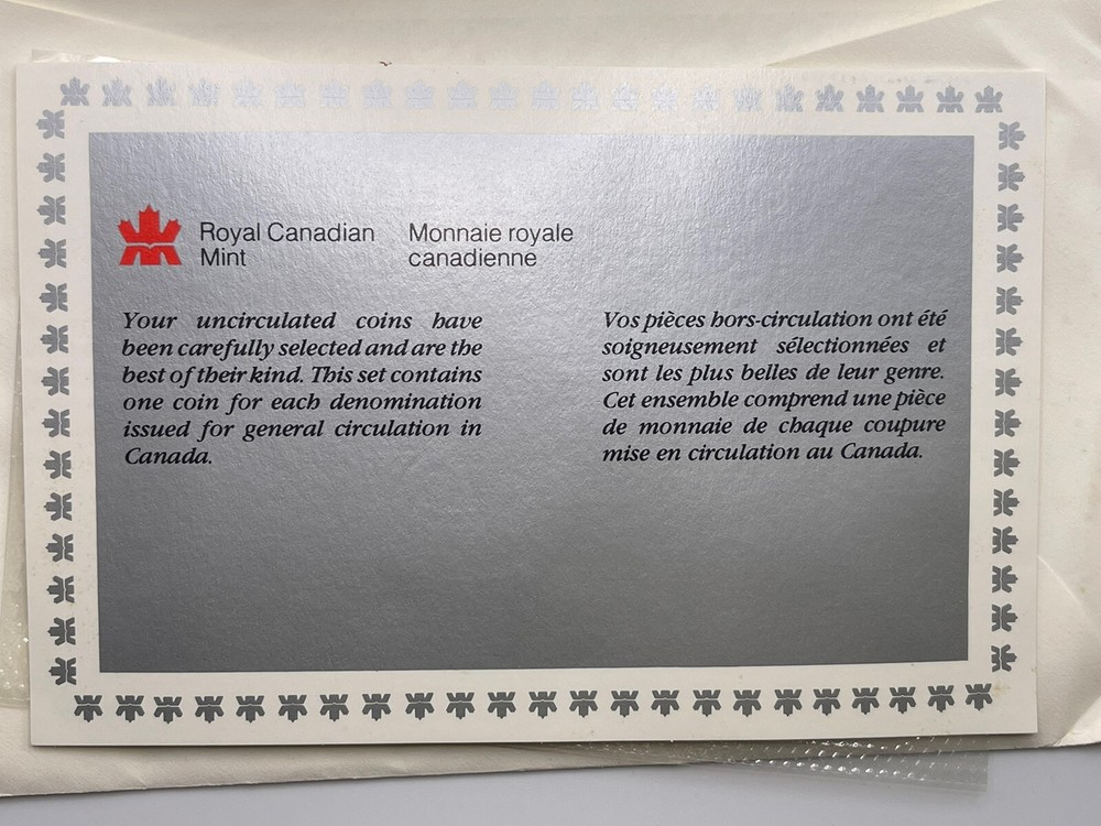 1986 Canada Prooflike Uncirculated Coin Set