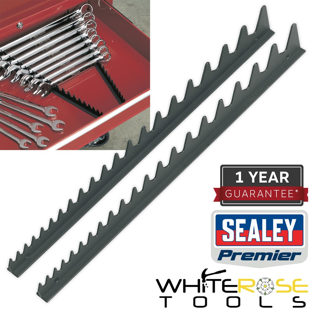 Sealey Spanner Rack Sharks Teeth Tooth Capacity 20 Spanners 2pc