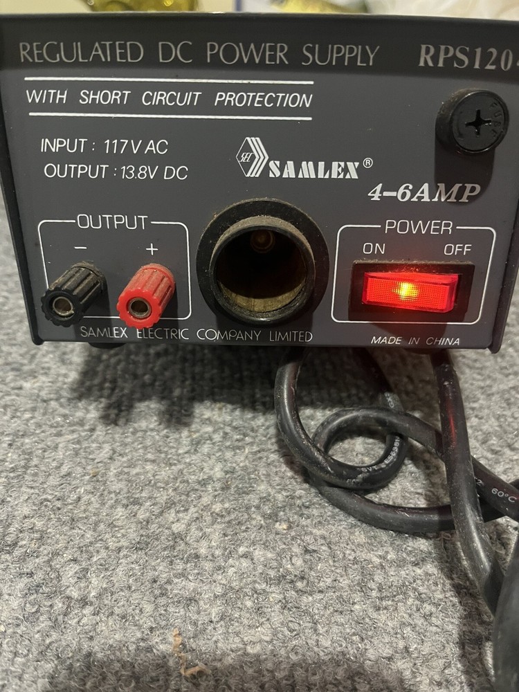 Samlex RPS 1204 Regulated DC Power Supply Untested
