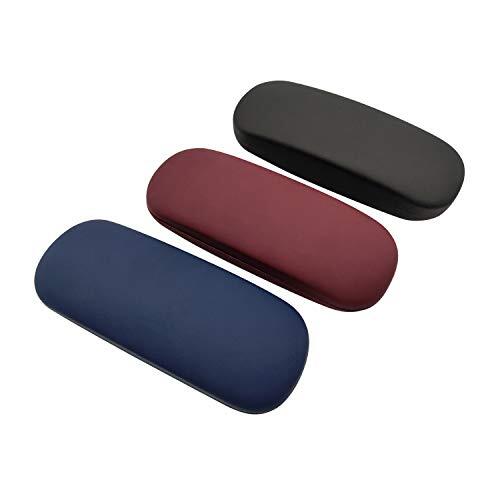 HSYMQ 3Pack Unisex Hard Shell Eyeglasses Protector Cases, Protective Case For