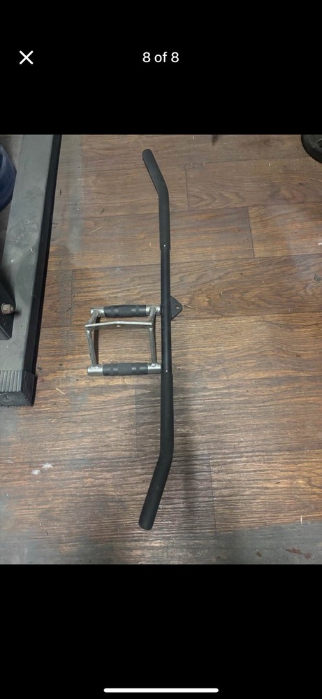 Nautilus Adjustable Squat Machine Power Rack w/ Pull-up Bar & Handle Attachment