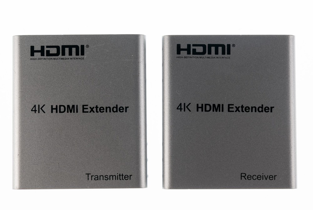 4k HDMI Extender via Ethernet Cat5e UTP  Transmitter & Receiver Bundle No Cords