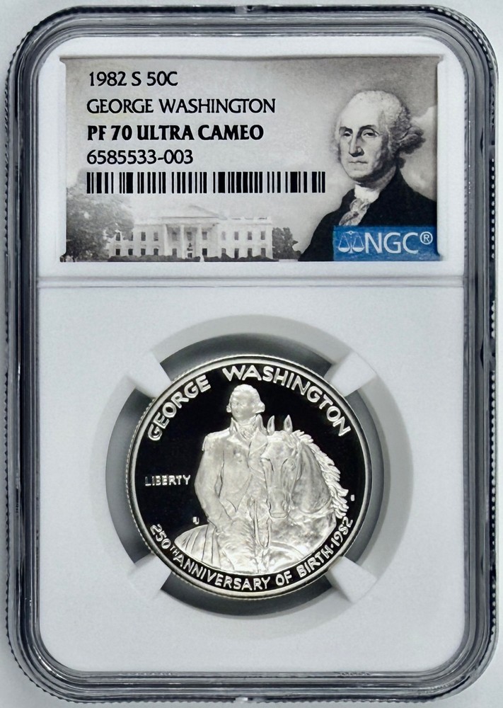 1982-S Washington Commemorative Silver Half Dollar PF70 UCAM NGC
