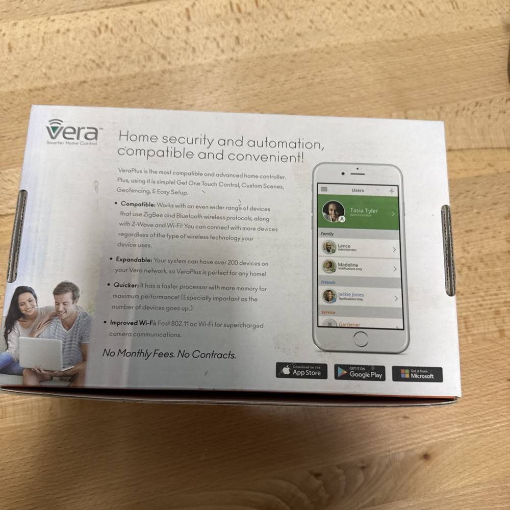 Vera Plus US Advanced Smart Home Controller, Z-Wave, Bluetooth Zigbee WiFi