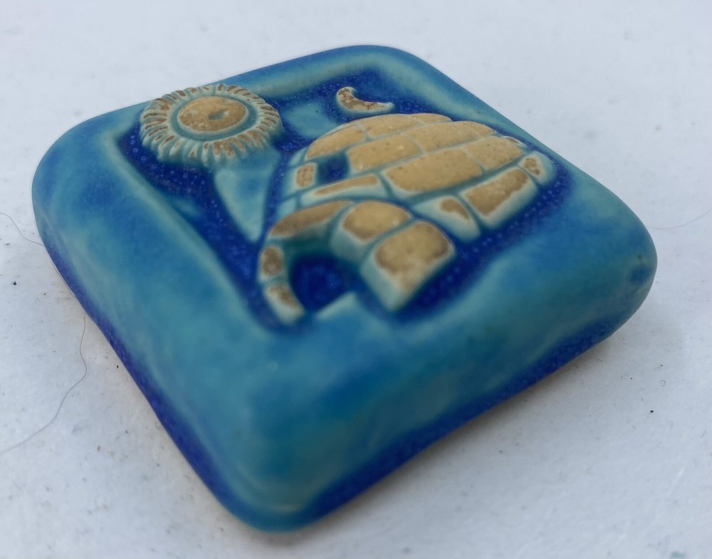 Igloo 2x2" Ceramic Art Tile By Gretchen Kramp