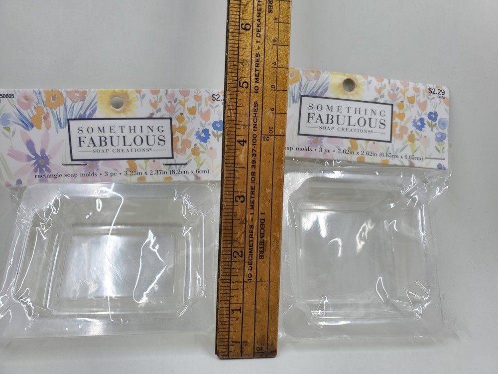 CR2 Something Fabulous Rectangle And Square Soap Molds New