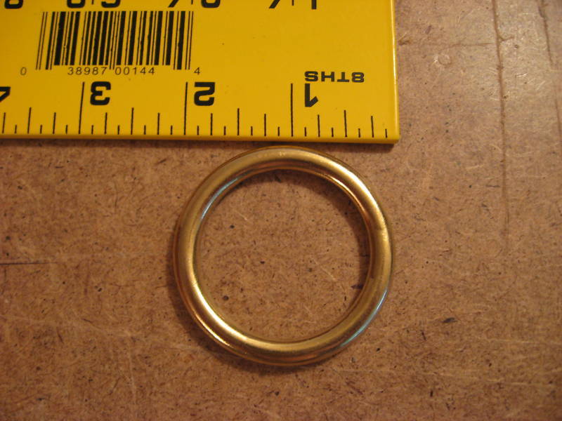 1 1/2" Solid Brass O Rings SCA (Pack Of 5)
