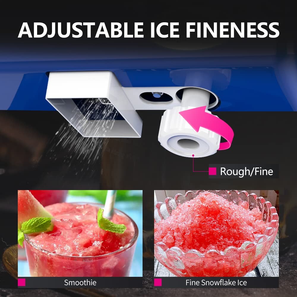 Leconchef Electric Tabletop Ice Crusher Shaver Snow Cone Maker Machine 265lbs...