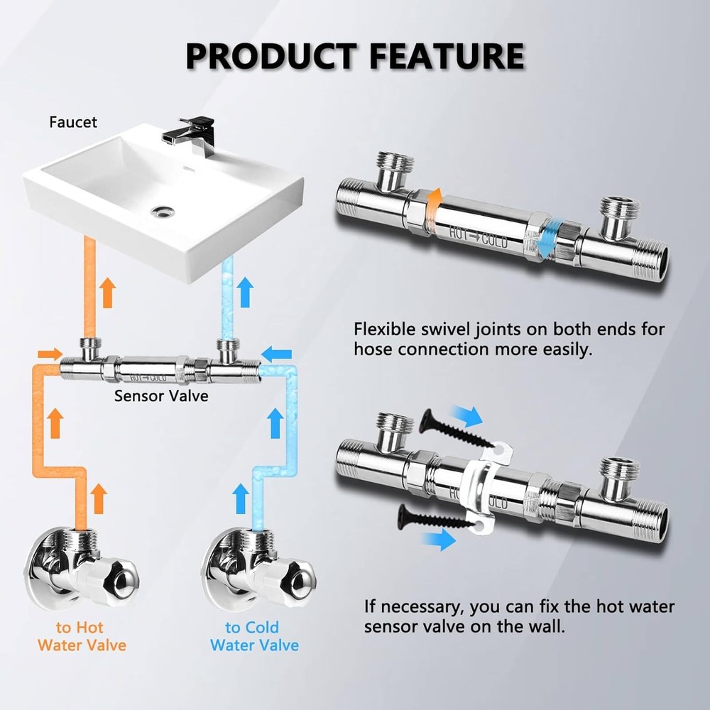 Sensor Valve Fit for Watts Instant Hot Water Recirculating Pump Bypass Valve 304