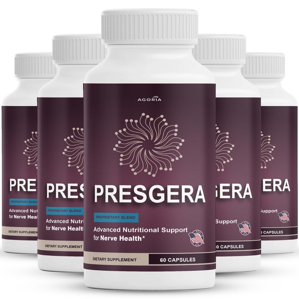 Presgera Advanced Nerve Support Formula Maximum Strength Vitamin ( 5 Pack )