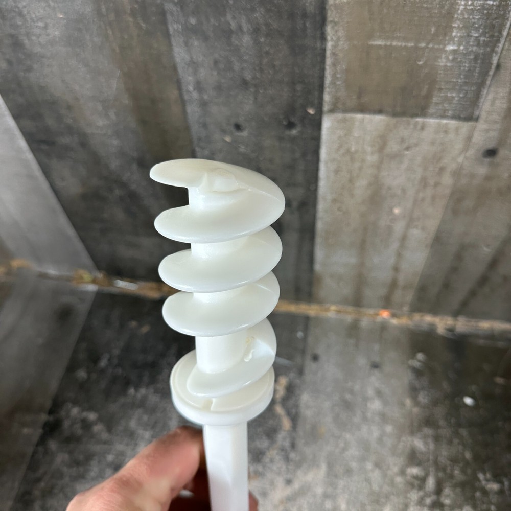 P400 Popeil Auger Stem Pasta Maker White Replacement Part