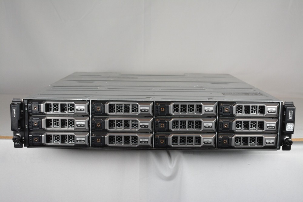 Dell PowerVault Storage MD1400 3.5in Storage Array 12x Caddy Rack-Rails
