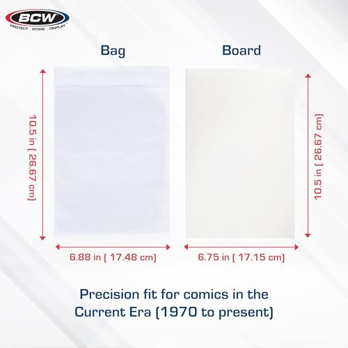 Resealable Current Comic Book Combo Pack | for Acid-Free Backing 200 Pack