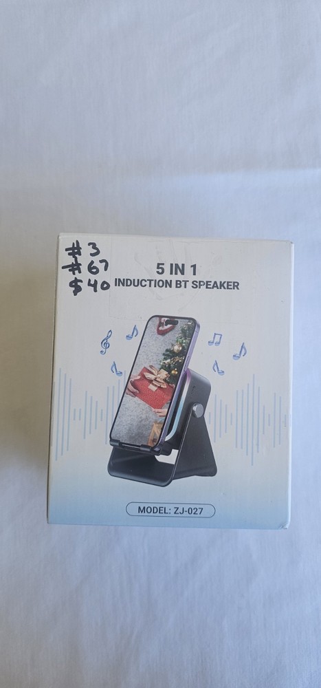 5 in 1 Bluetooth Audio Dock Speaker Model ZJ-027 Black