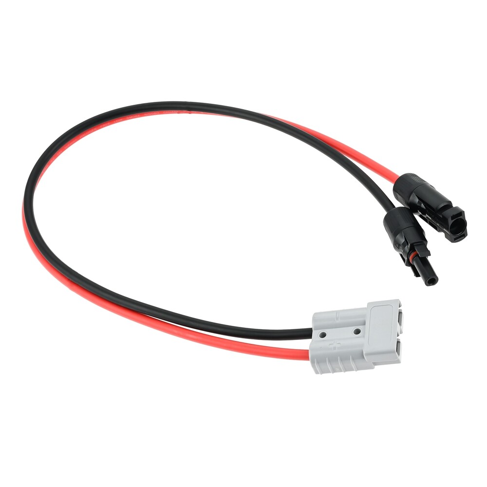 Solar Panel Cable Connector Kit 10AWG 60CM Solar Extension Cable for Solar Panel