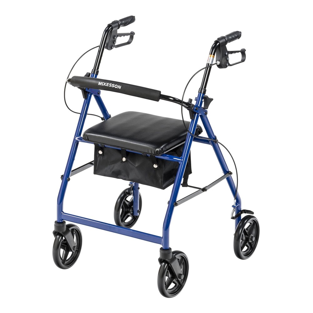McKesson Rollator 33 to 38 inch Handle Height 146-R728BL