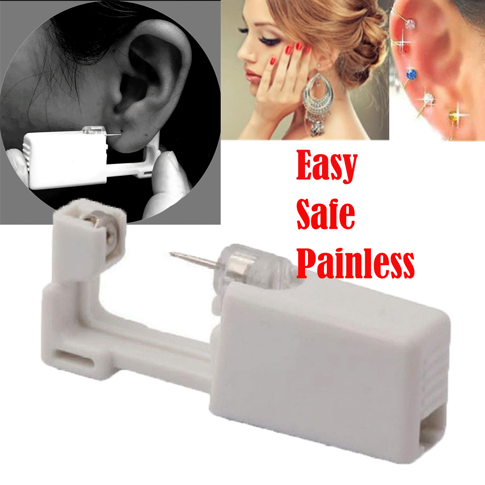 Professional Steel Ear Body Piercing Gun 1pcs Studs Tool Kit Set