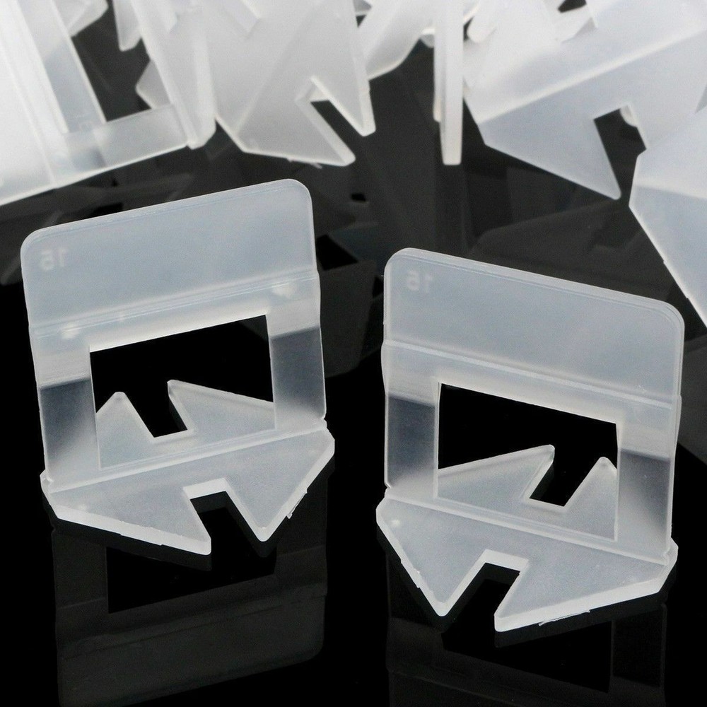 200 - 3000 Pcs Clip Tile Leveling System Kit Floor Wall Tile Spacer Tiling Tool