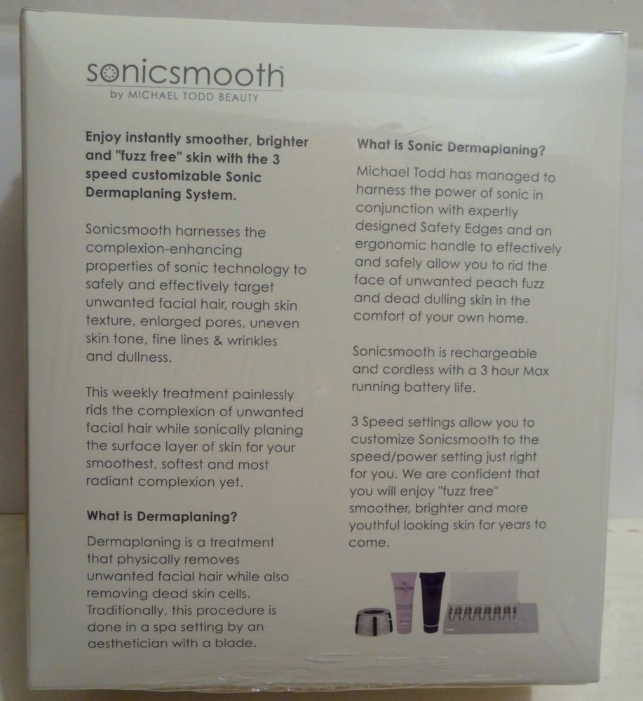 Michael Todd Sonicsmooth Face and Neck Sonic Dermaplaning Removal System