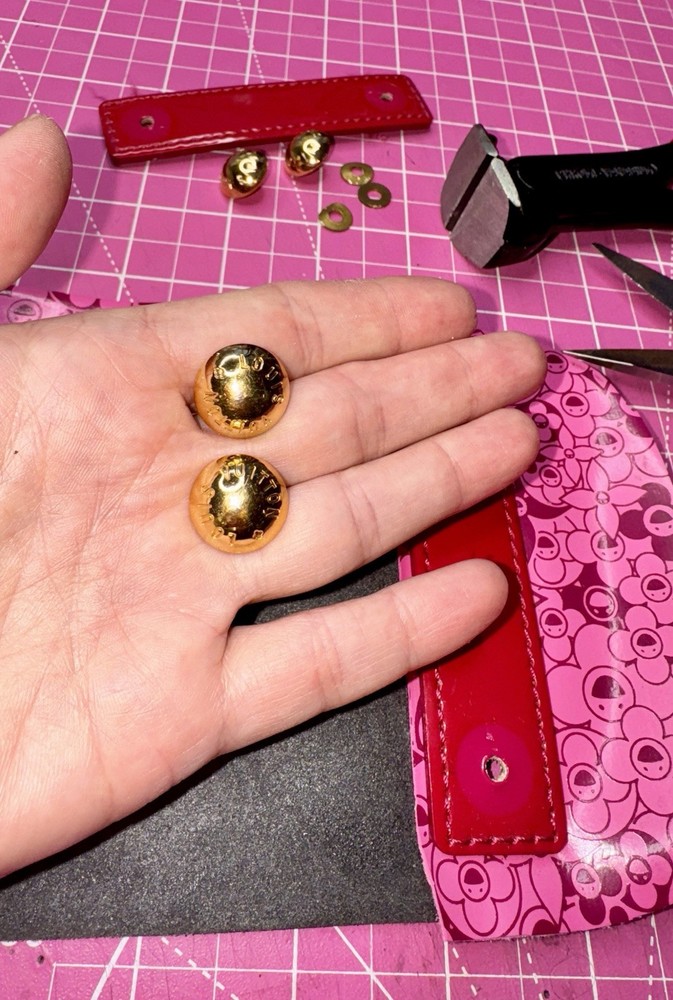 Louis Vuitton Gold Studs Rivets Hardware Repair or Replacement LV