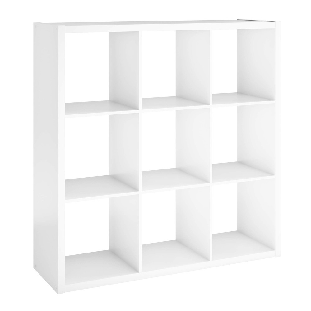 ClosetMaid 4588 White 9-Cube Open Back Storage Organizer Shelf, Decorative