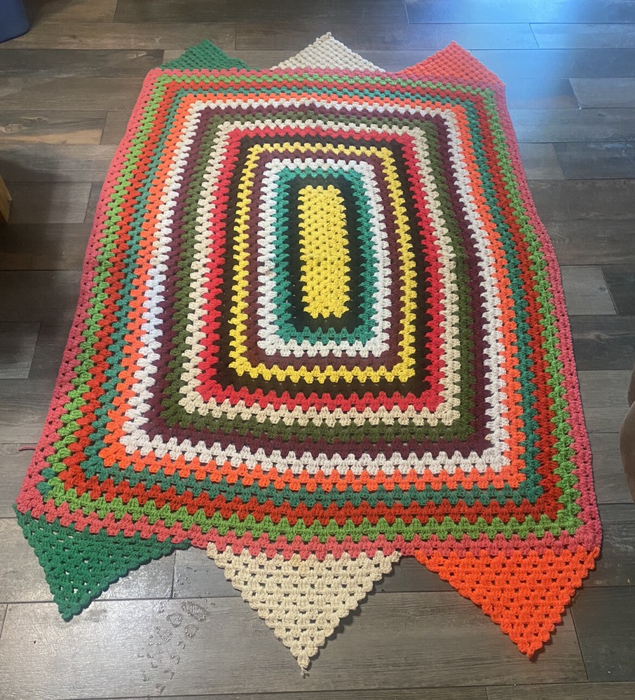 crocheted afghans handmade Throw Blanket