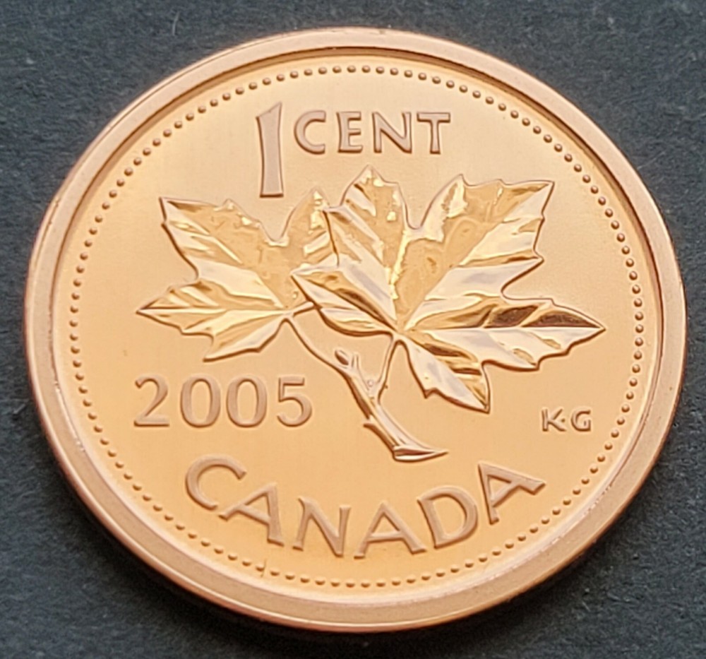 ***  CANADA  ONE  CENT  2005 P  ***  SPECIMEN  ***  MAGNETIC  ***