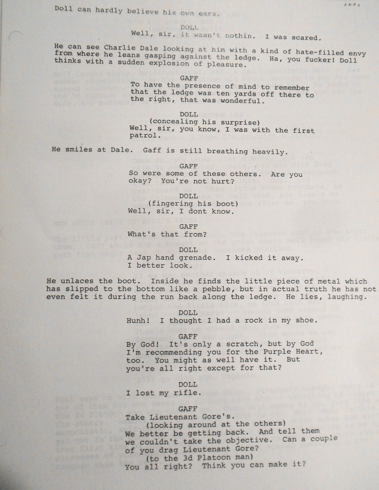 Terrence Malick - the Thin Red Line Screenplay - First Draft 1989. Very Rare