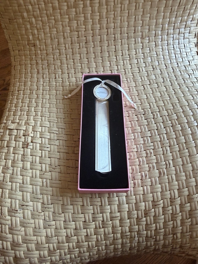Pretty Silver Bookmark Things Remembered With Frame NIB