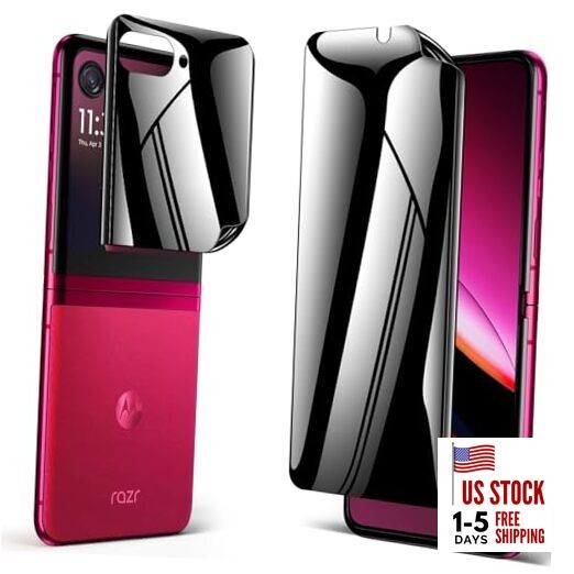 [2 Pack] for Motorola Razr Plus 2025 Privacy Screen Protector, 1 Pack Internal