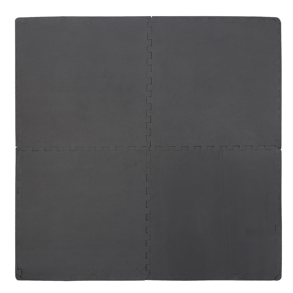 12 PCs Puzzle Exercise Mat 24'' × 24'' Interlocking Foam Floor Tile for Home Gym