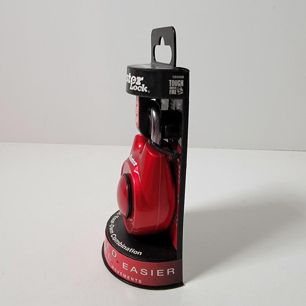 Master Lock 1500ID Speed Dial Combination Lock Red New (Other)
