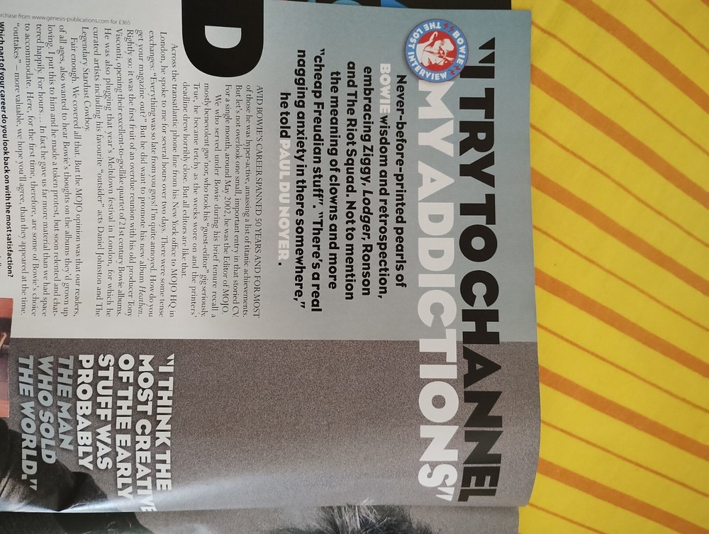 Four David Bowie sought after old magazine articles