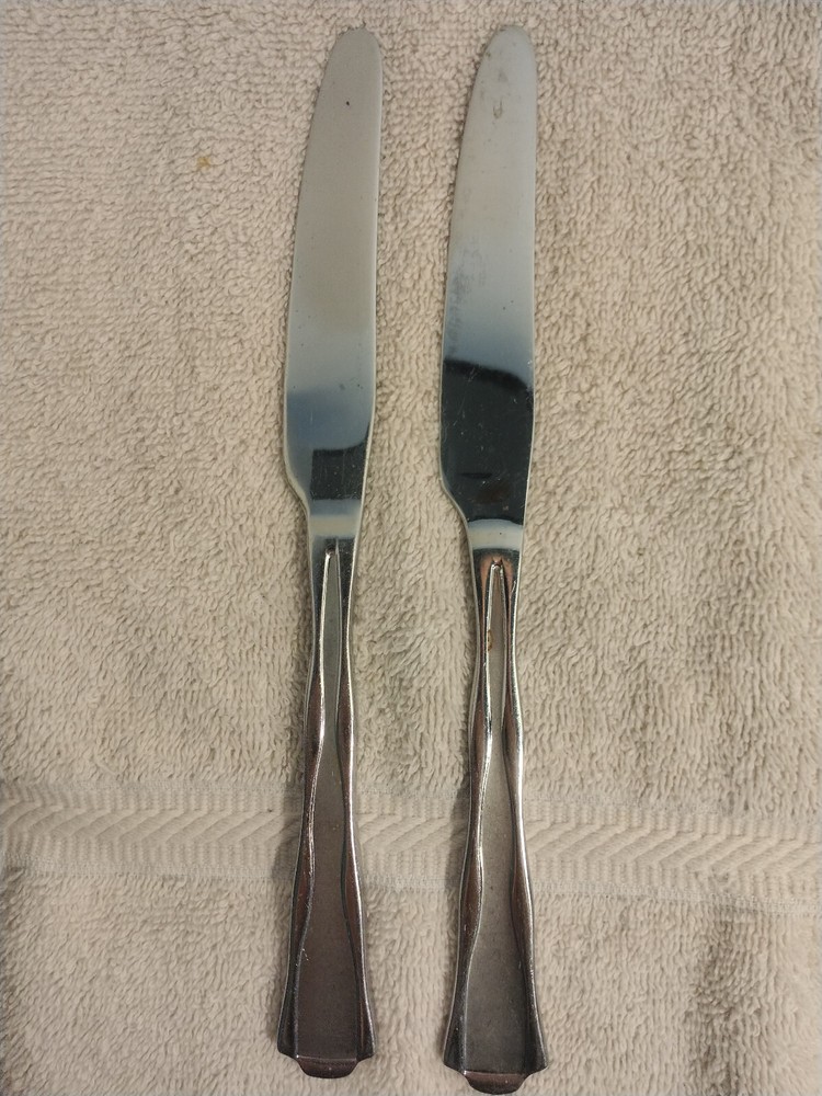 Oneida Panorama Flatware Set of 2 Dining Dinner Knives